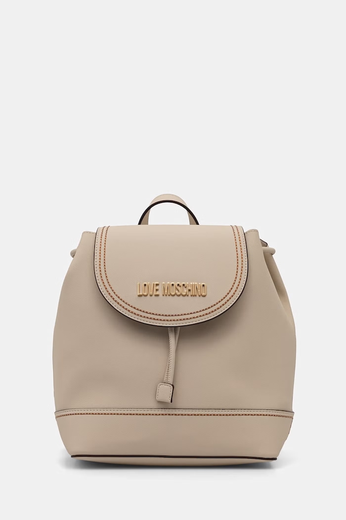 Love Moschino Plecak damski z imitacji skóry beżowy JC4257PP0OKF0110