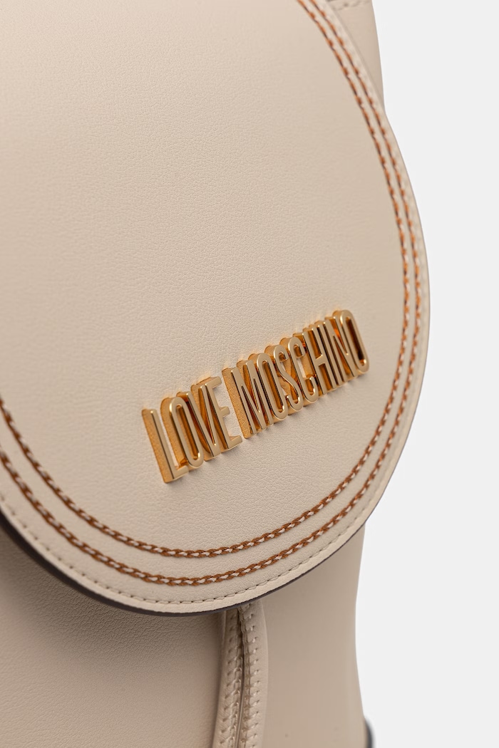 Plecak damski z imitacji skóry Love Moschino JC4257PP0OKF0110 beżowy