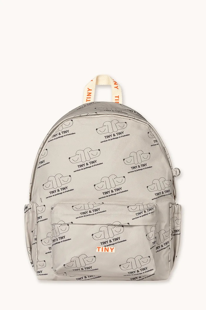 Detský ruksak Tinycottons TINY & TINY BACKPACK vzorovaný béžová SS26.497
