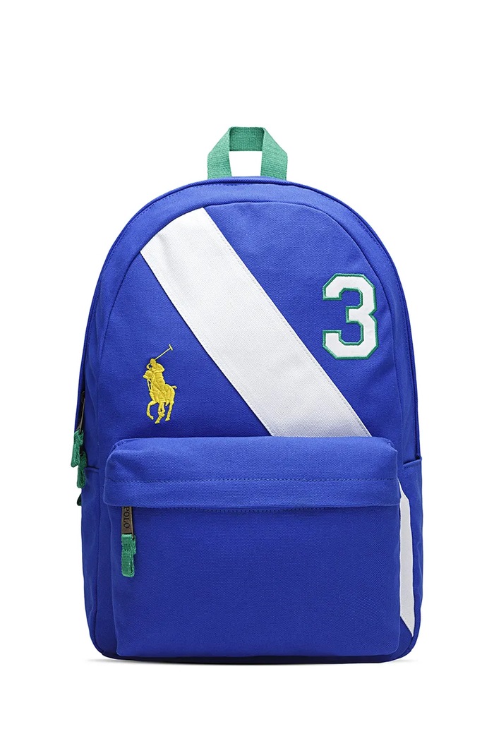 Detský ruksak Polo Ralph Lauren vzorovaný modrá 9AR192