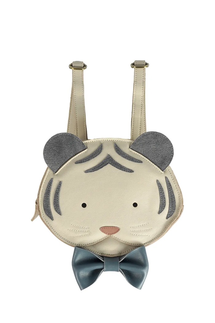 Donsje nahrbtnik otroški usnjeni Tendo Backpack Festive White Tiger 5519404 bež SS26