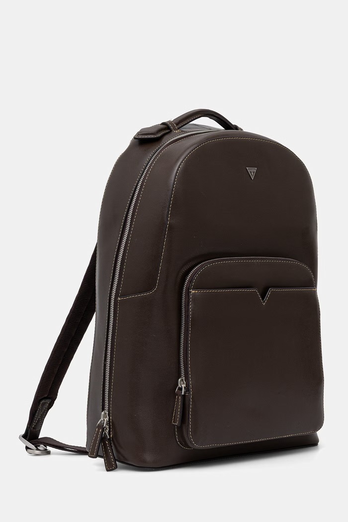 Usnjen nahrbtnik Guess FIRENZE HMFITC.P5105 rjava SS26