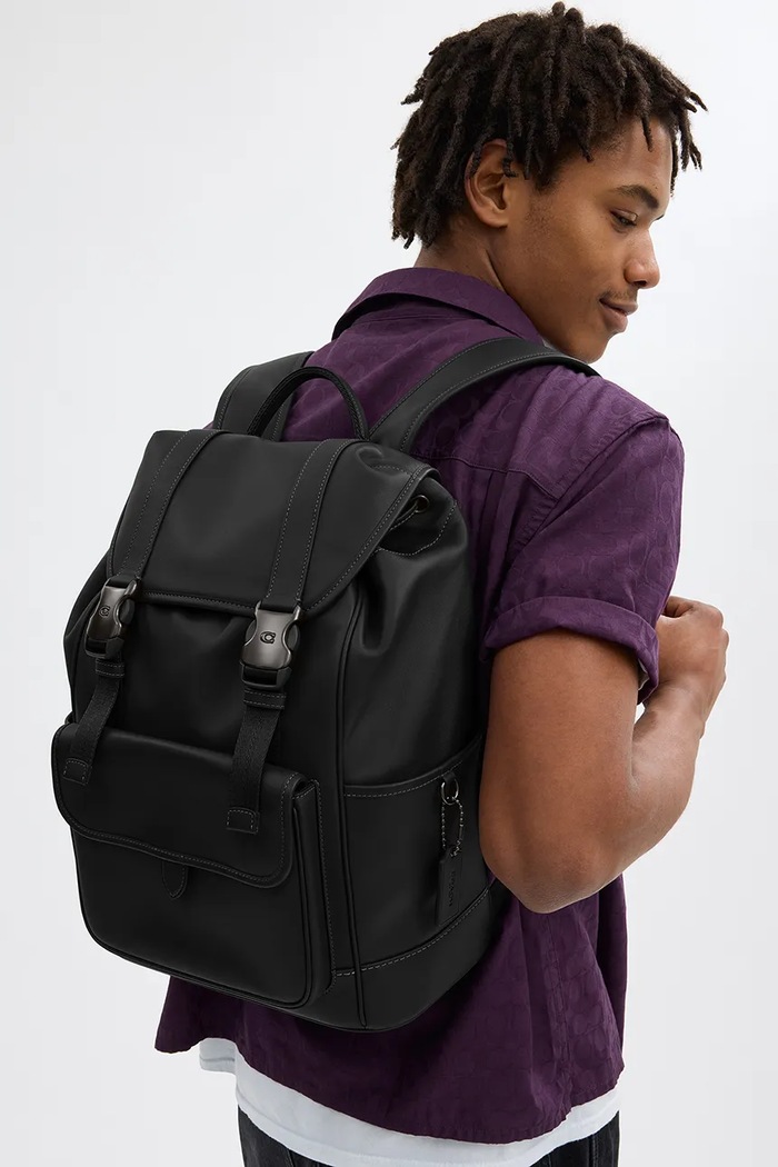 Шкіряний рюкзак Coach League Flap Backpack CU072