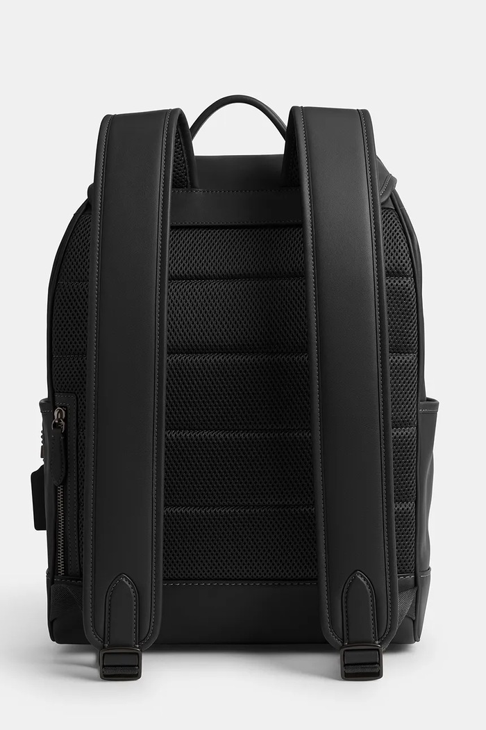 Аксесуари Шкіряний рюкзак Coach League Flap Backpack CU072 чорний