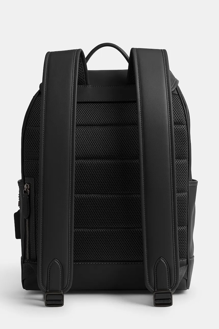 Аксесуари Шкіряний рюкзак Coach League Flap Backpack CU072 чорний