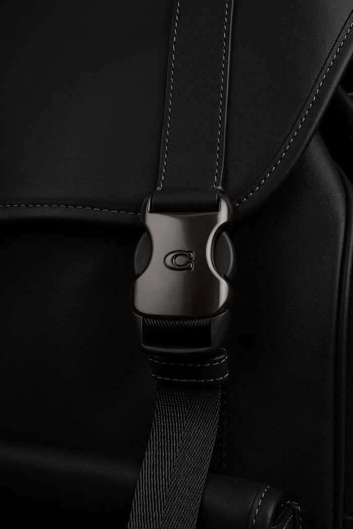 Шкіряний рюкзак Coach League Flap Backpack CU072 чорний