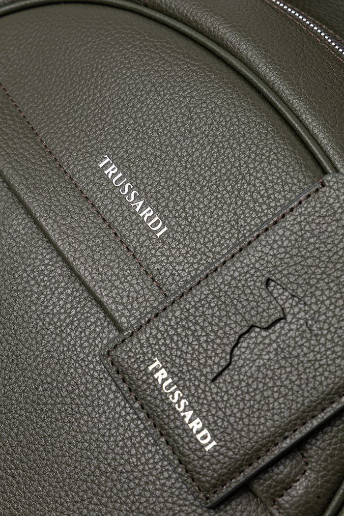 Kožený ruksak Trussardi zelená Z698E006311N