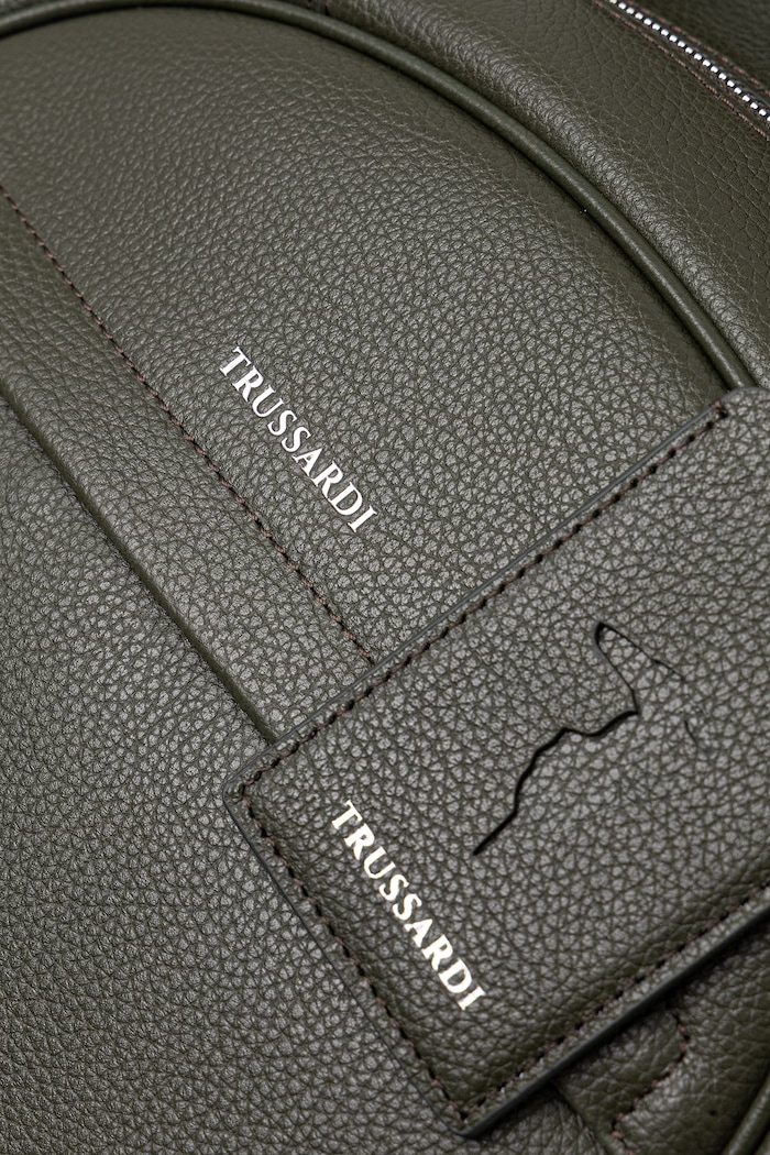 Kožený ruksak Trussardi zelená Z698E006311N