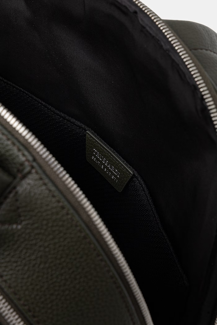 Kožený ruksak Trussardi Z698E006311N zelená