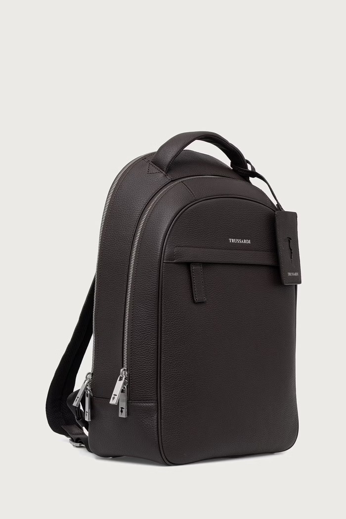 Trussardi Plecak męski skórzany Z698E006311N brązowy SS26