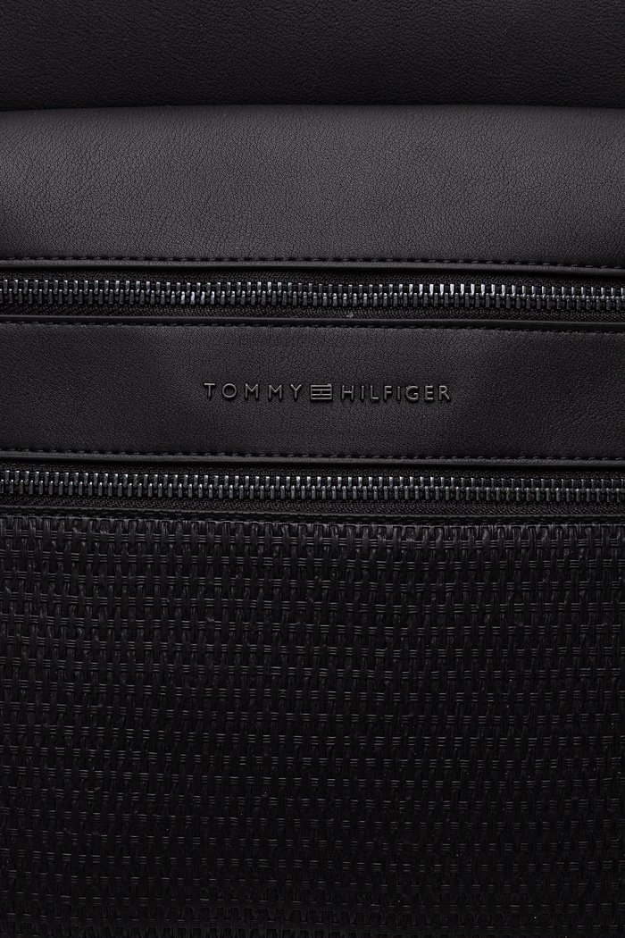 Tommy Hilfiger rucsac de oraș pentru bărbați, cu imitație de piele negru AM0AM14093