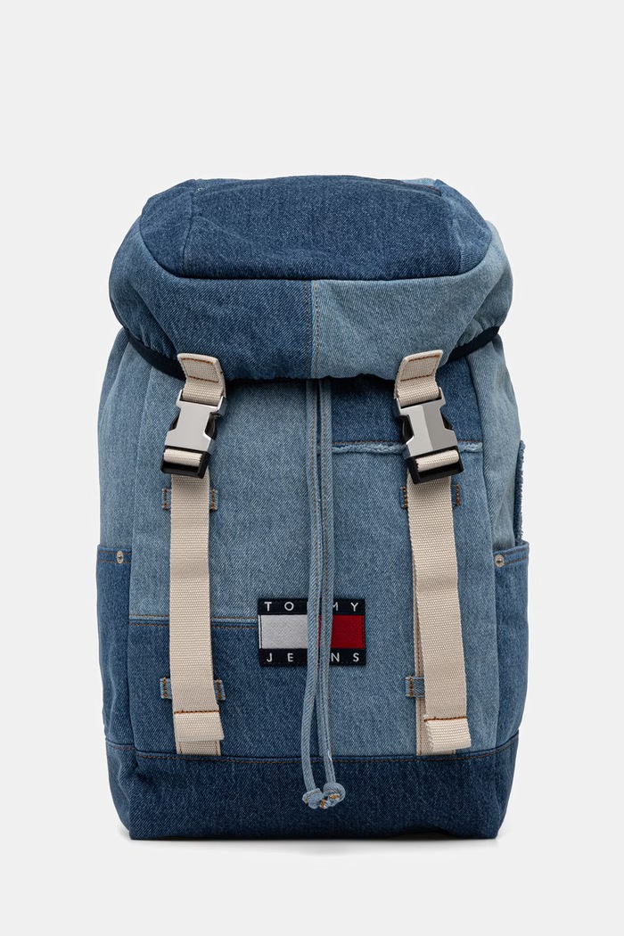 Tommy Jeans kabinový cestovní batoh dámský džínový modrá AM0AM14268