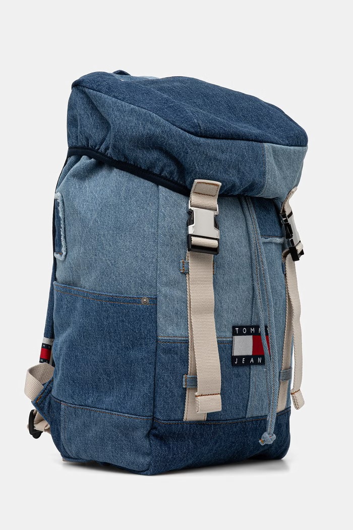 Tommy Jeans kabinový cestovní batoh dámský džínový AM0AM14268 modrá SS26