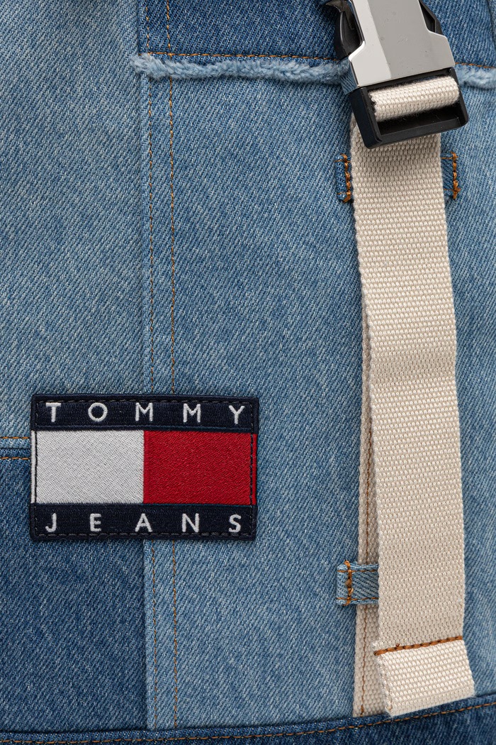 Tommy Jeans kabinový cestovní batoh dámský džínový modrá AM0AM14268