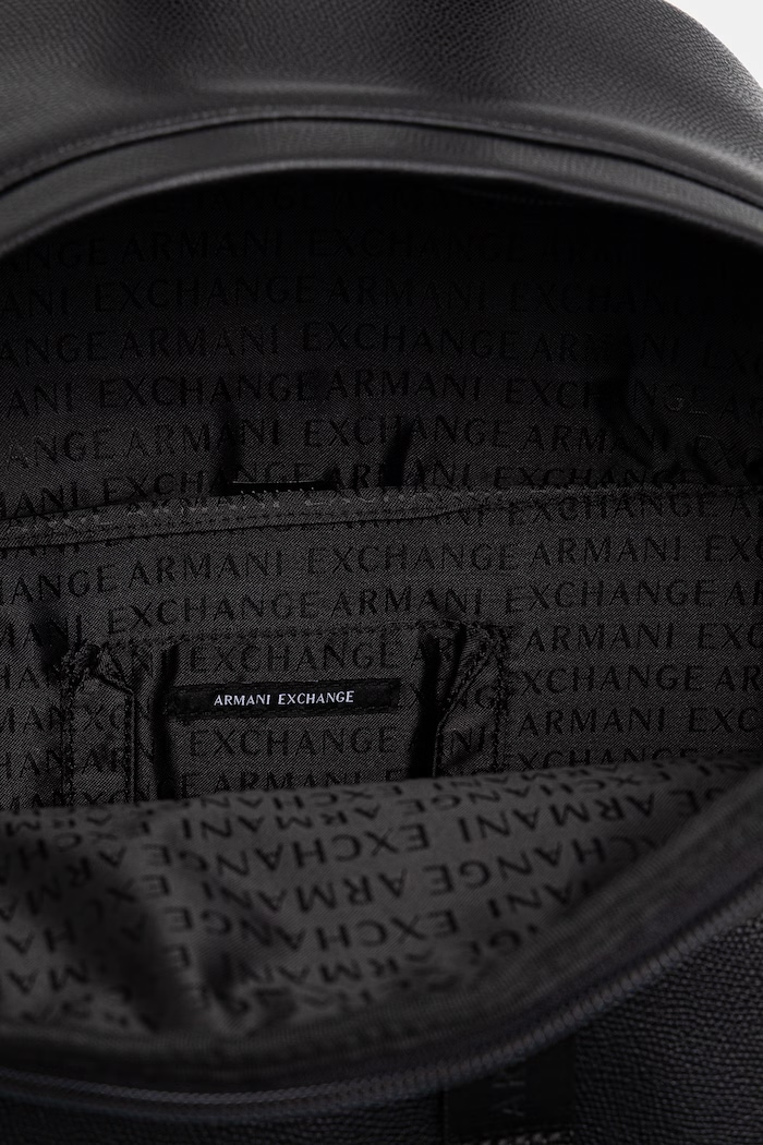 Armani Exchange рюкзак для мужчин из искусственной кожи XM002565.AF22537 чёрный