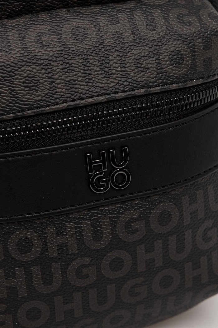 HUGO rucsac pentru bărbați, cu imitație de piele Quantic Monostrap negru 50564323