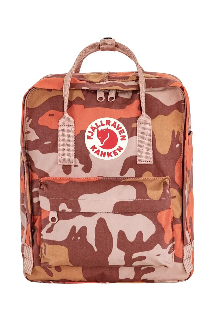 Batoh Fjallraven Kanken Graphics vzorovaný oranžová F23200356