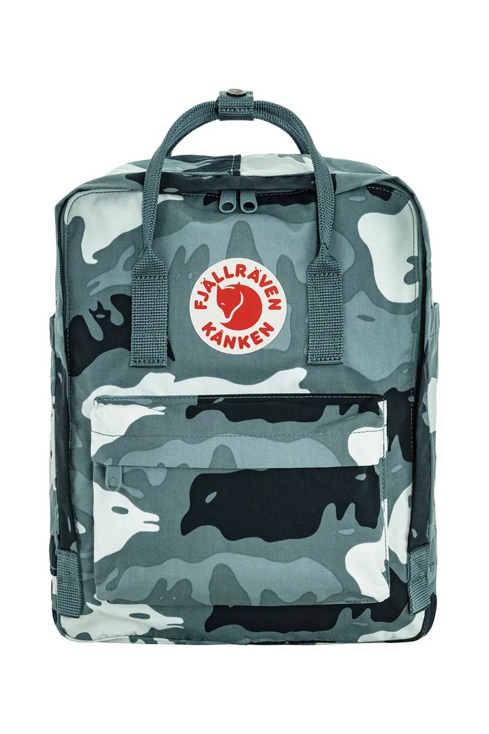 Batoh Fjallraven Kanken Graphics vzorovaný tyrkysová F23200356