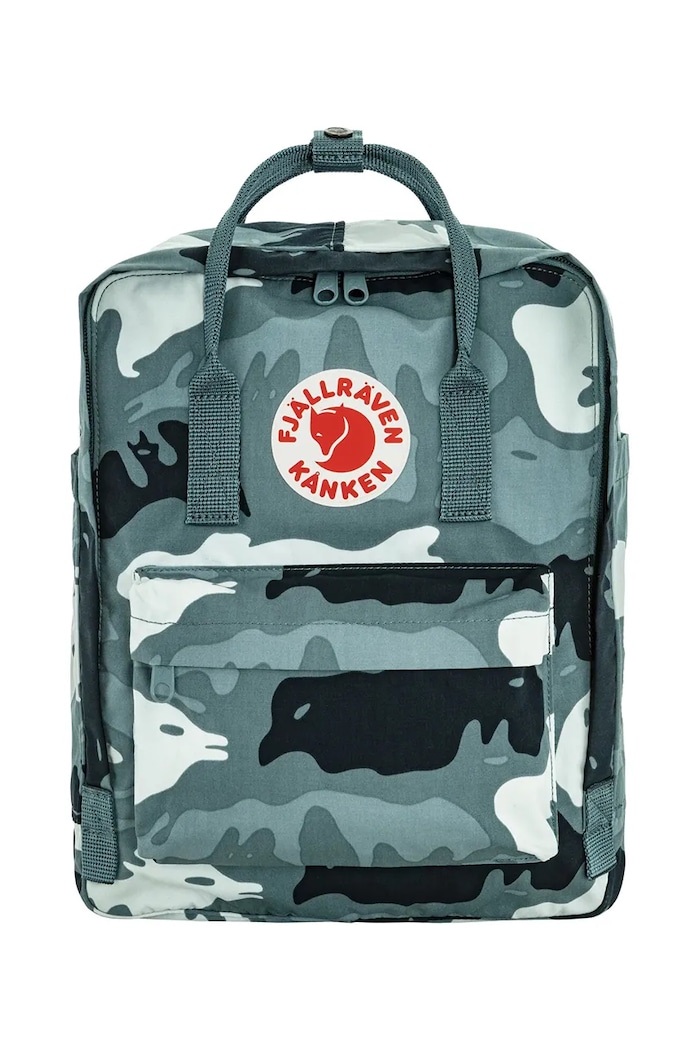 Batoh Fjallraven Kanken Graphics vzorovaný tyrkysová F23200356