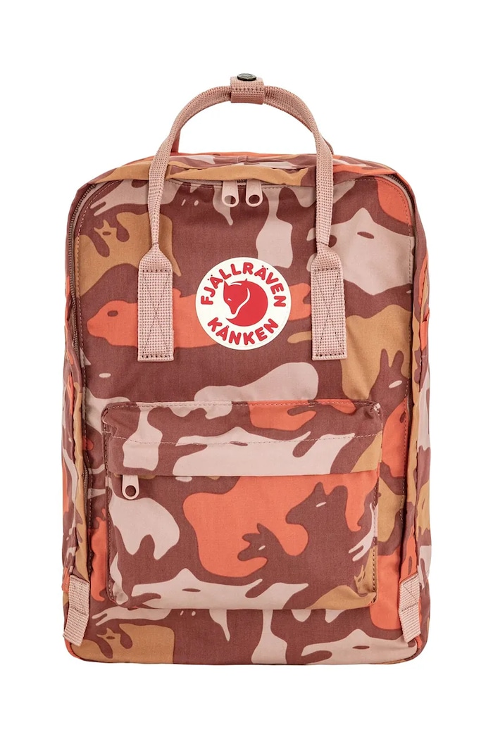 Batoh Fjallraven Kanken Graphics vzorovaný oranžová F23200359