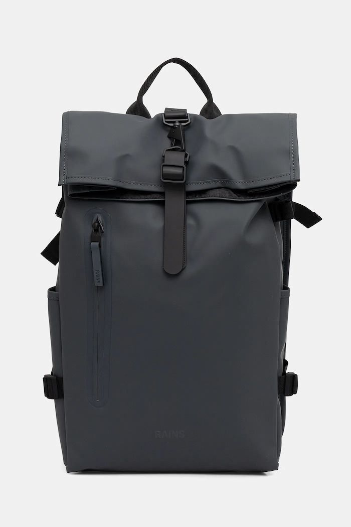 Batoh Rains 14590 Rolltop Rucksack Large W3 hladký šedá 14590.153