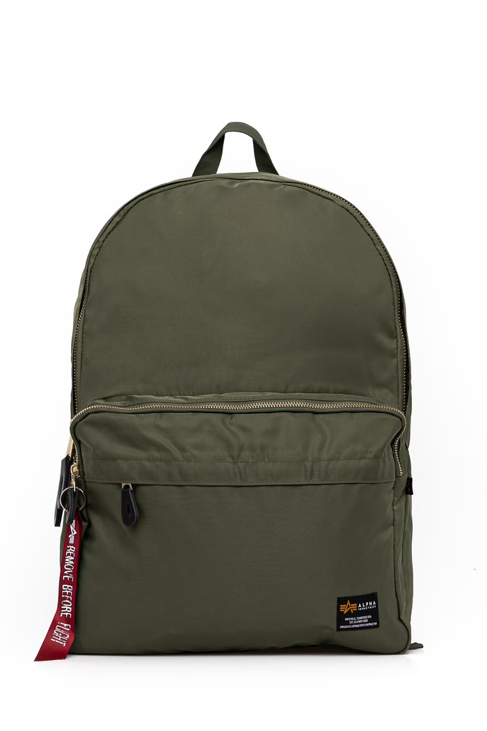 Ruksak Alpha Industries Crew Backpack jednofarebný zelená 156940.01