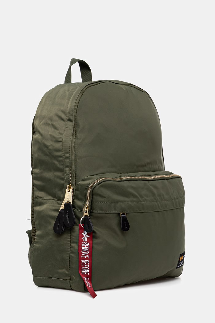 Ruksak Alpha Industries Crew Backpack 156940.01 zelená SS26