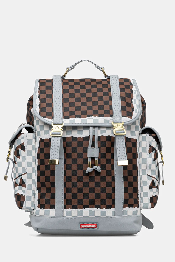 Nahrbtnik Sprayground Imitacija zrnatega usnja rjava 910B8292NSZ