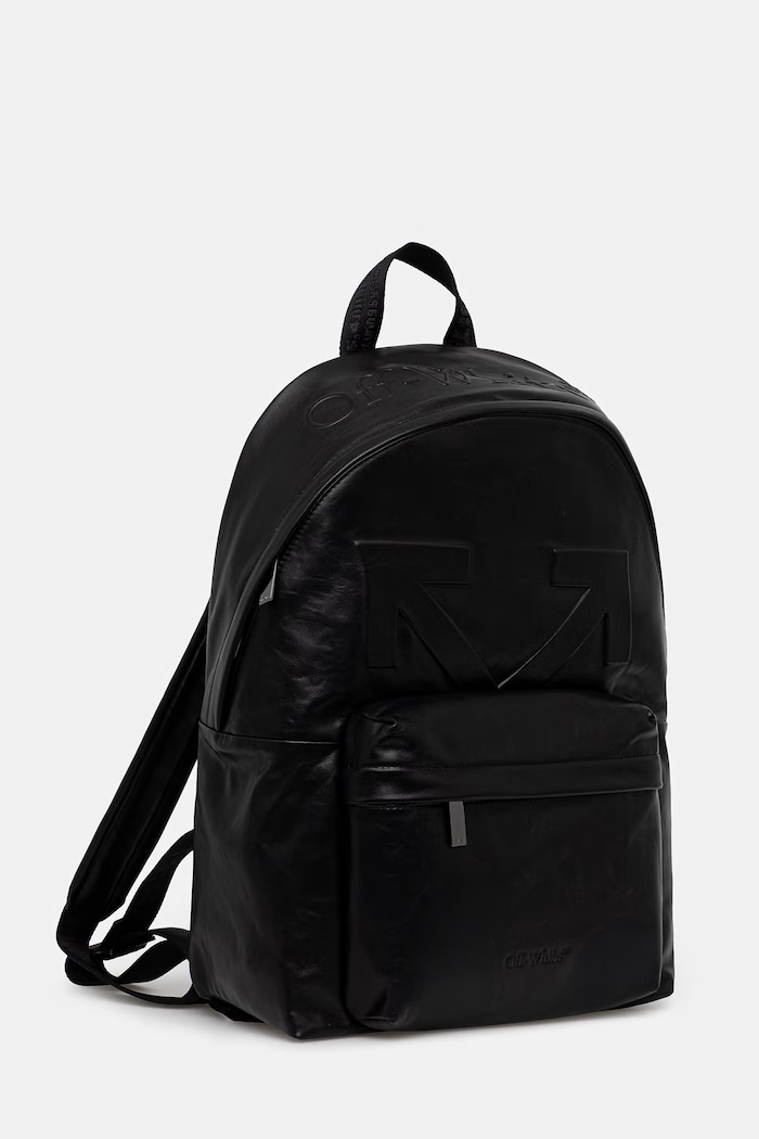 Off-White Heritage plecak skórzany OMNB126S26LEA001 czarny SS26