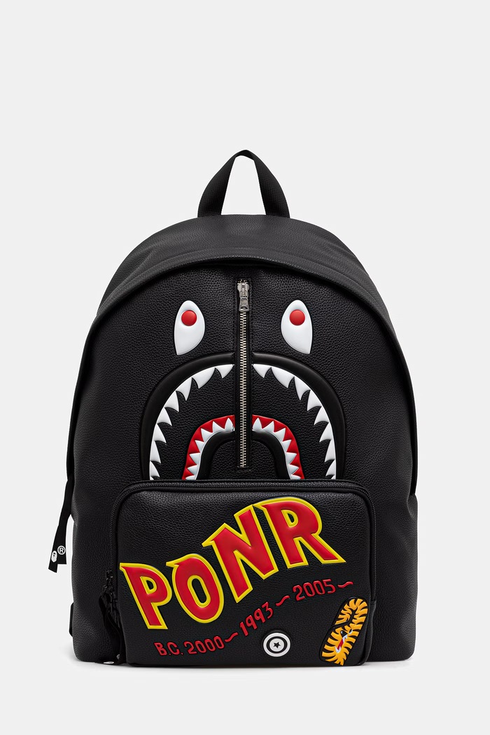 A Bathing Ape 2nd Shark plecak czarny 0ZXBGM005891Q