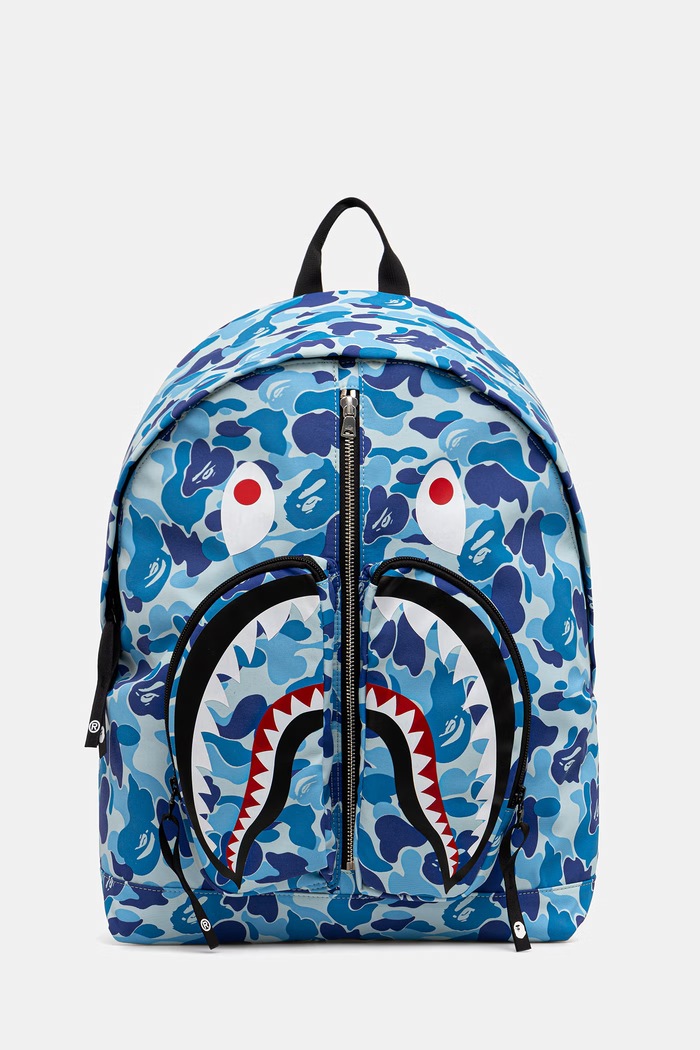 A Bathing Ape Camo Shark plecak niebieski 0ZXBGM002891Q