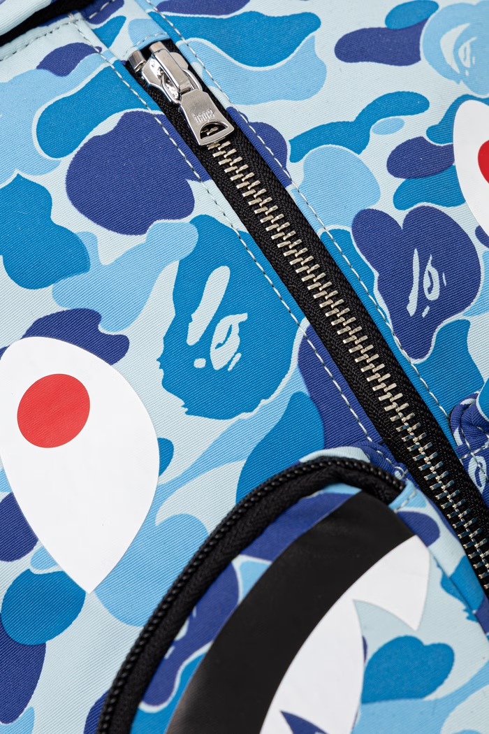 A Bathing Ape Camo Shark plecak niebieski 0ZXBGM002891Q