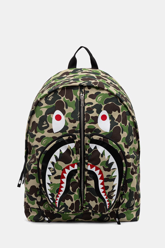 A Bathing Ape Camo Shark plecak zielony 0ZXBGM002891Q