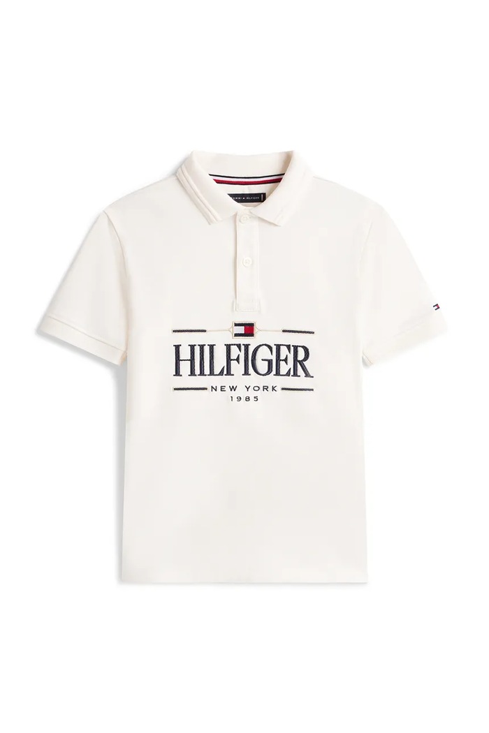 Tommy Hilfiger gyerek pamut póló KB0KB10359.128.176.PPY2 fehér SS26