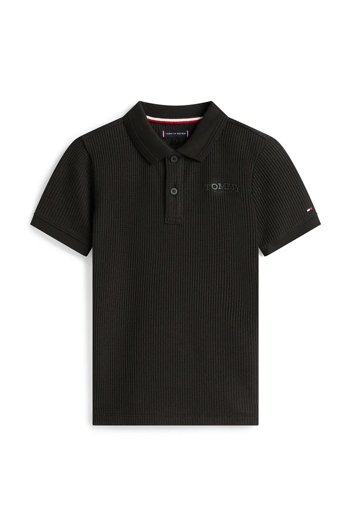 Tommy Hilfiger gyerek póló KB0KB10363.128.176.PPY2 fekete SS26