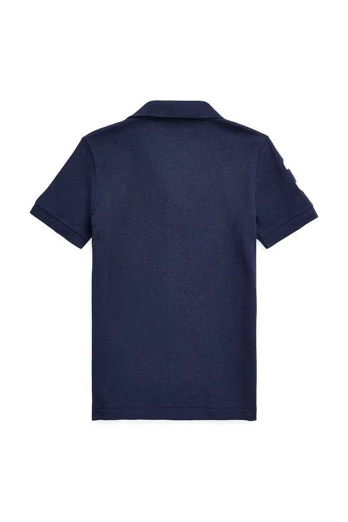 Chlapec Detská bavlnená polokošeľa Polo Ralph Lauren 322670257014 tmavomodrá