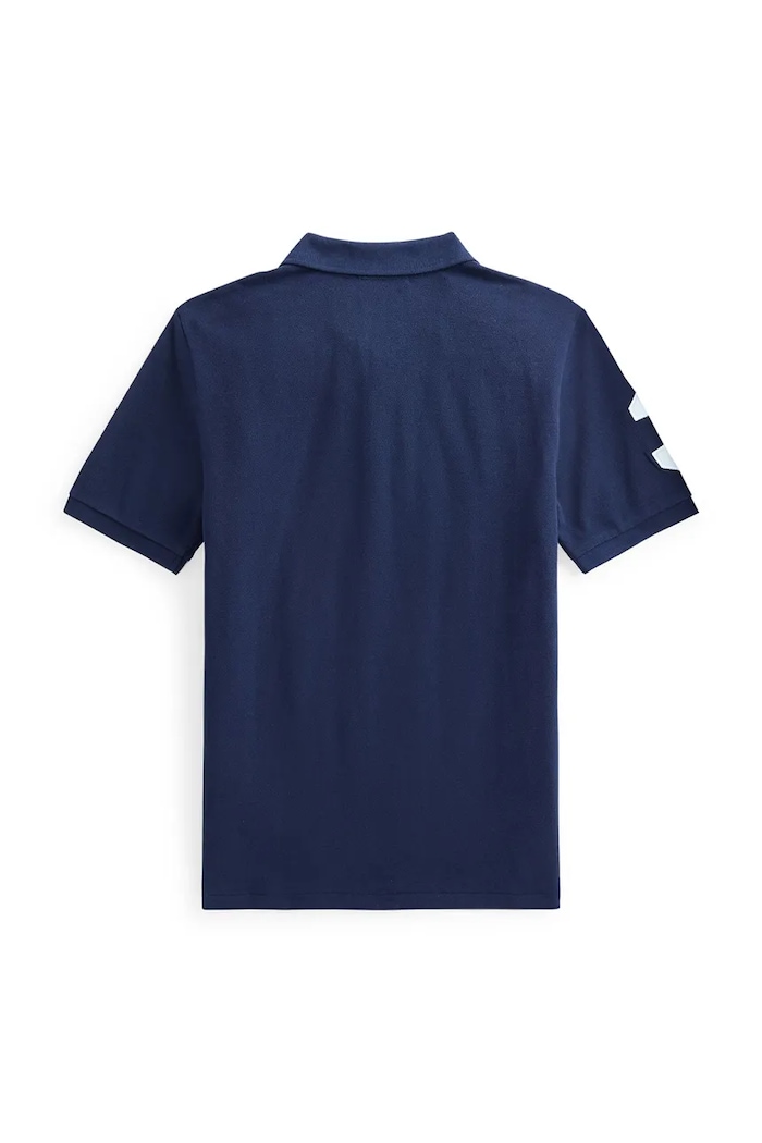 Chlapec Detská bavlnená polokošeľa Polo Ralph Lauren 323670257014 tmavomodrá
