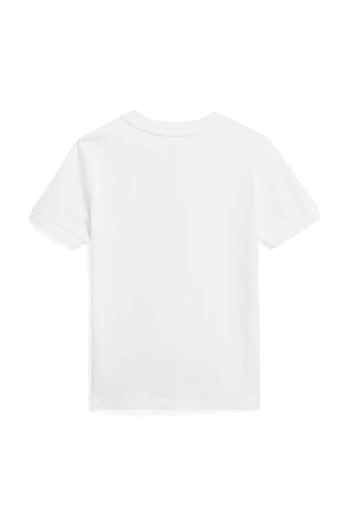 Detská bavlnená polokošeľa Polo Ralph Lauren 322925323005 biela SS26