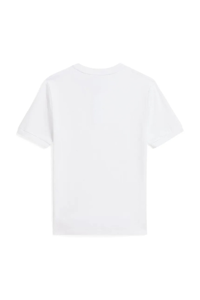 Detská bavlnená polokošeľa Polo Ralph Lauren 323925323005 biela SS26