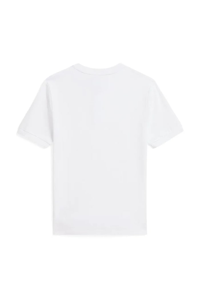 Detská bavlnená polokošeľa Polo Ralph Lauren 323925323005 biela SS26