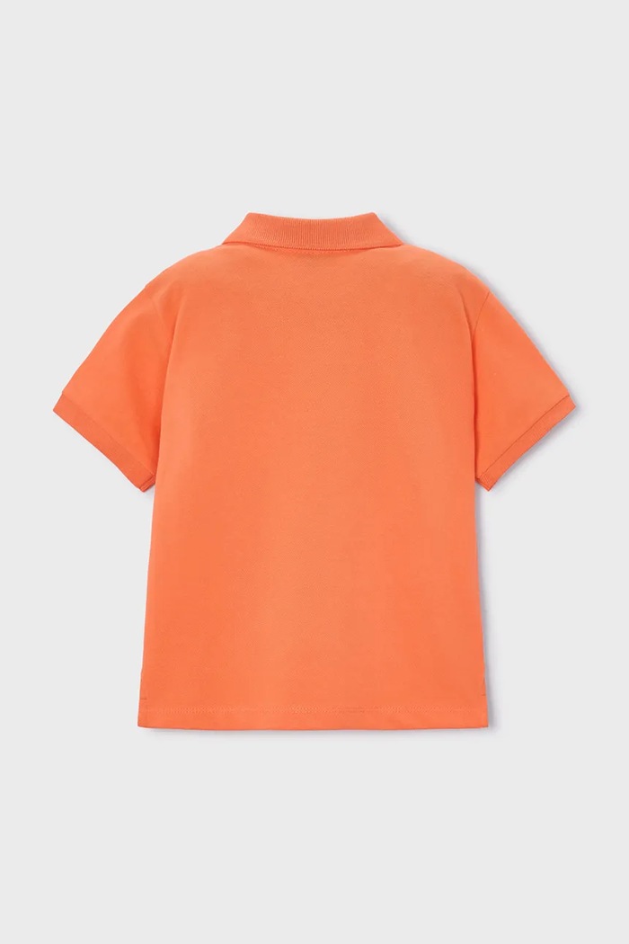Detská bavlnená polokošeľa Mayoral 150.5A.Mini.PPY2 oranžová SS26