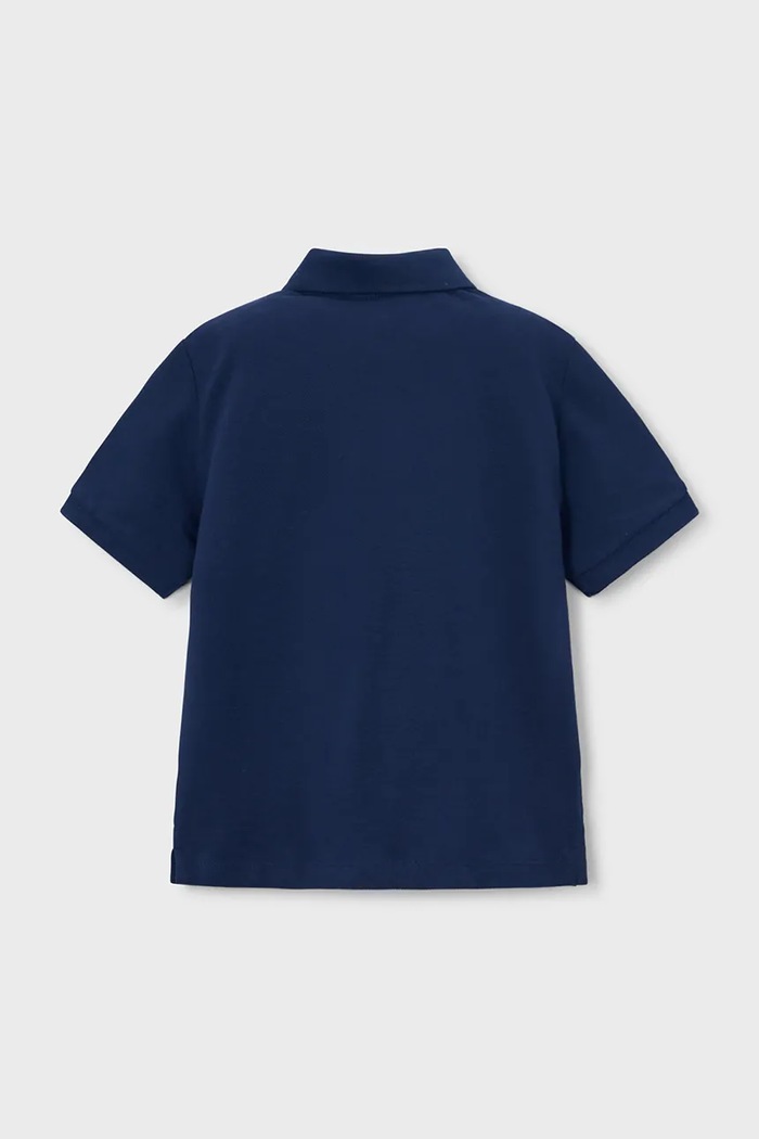 Mayoral tricouri polo din bumbac pentru copii 150.5A.Mini.PPY2 bleumarin SS26
