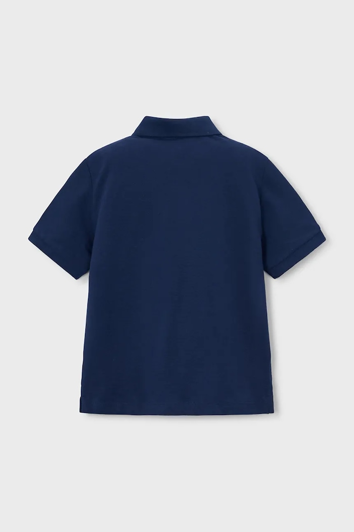 Mayoral tricouri polo din bumbac pentru copii 150.5A.Mini.PPY2 bleumarin SS26