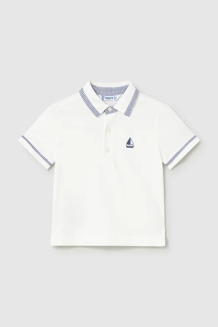 Dječja polo majica Mayoral 1107.3B.Baby.PPY2 bijela SS26