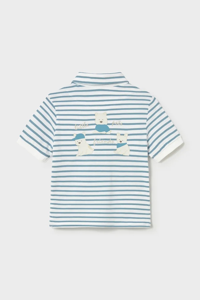 Mayoral tricouri polo din bumbac pentru copii 1110.3F.Baby.PPY2 alb SS26
