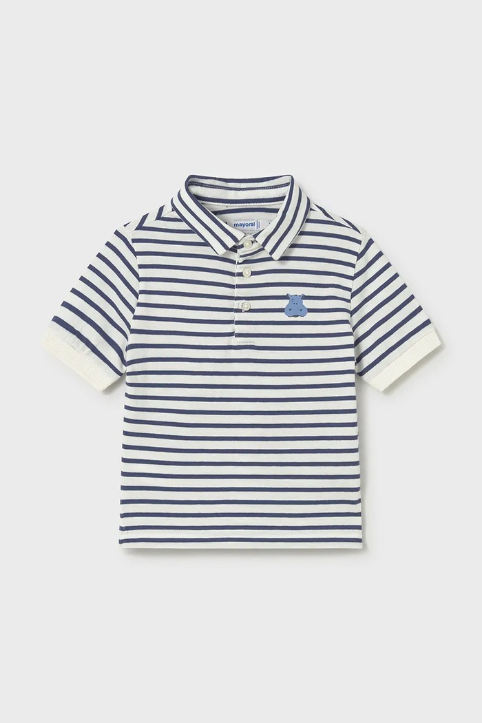 Pamučna polo majica Mayoral pamuk bijela 1110.3F.Baby.PPY2