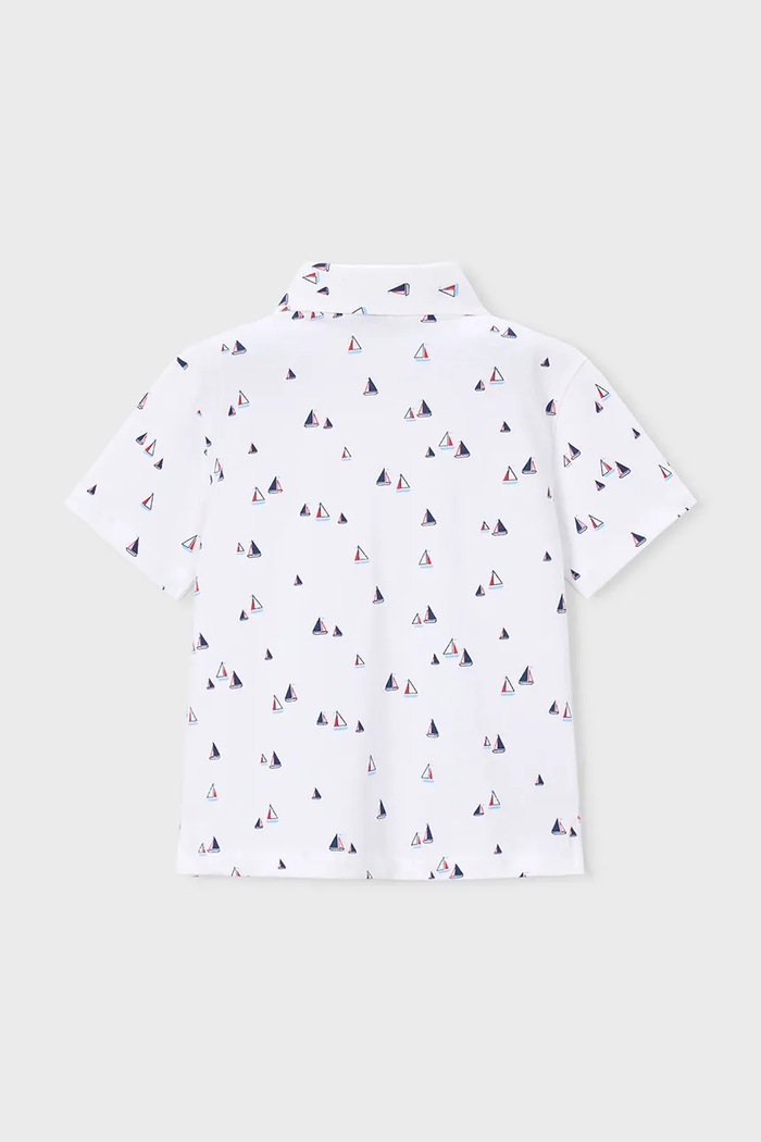 Detské polo tričko Mayoral 3101.5A.Mini.PPY2 biela SS26