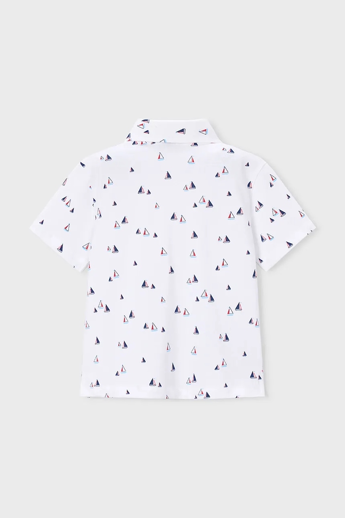 Detské polo tričko Mayoral 3101.5A.Mini.PPY2 biela SS26