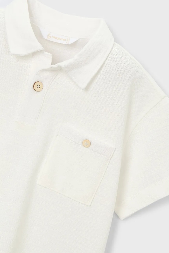 Pamučna polo majica Mayoral bež 3105.5C.Mini.PPY2