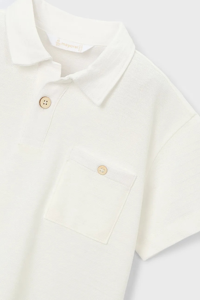 Pamučna polo majica Mayoral bež 3105.5C.Mini.PPY2